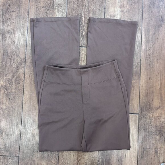 Halara Women's Flare Leg High Waisted Pants Light Brown/Gray Size Medium READ - Picture 2 of 7